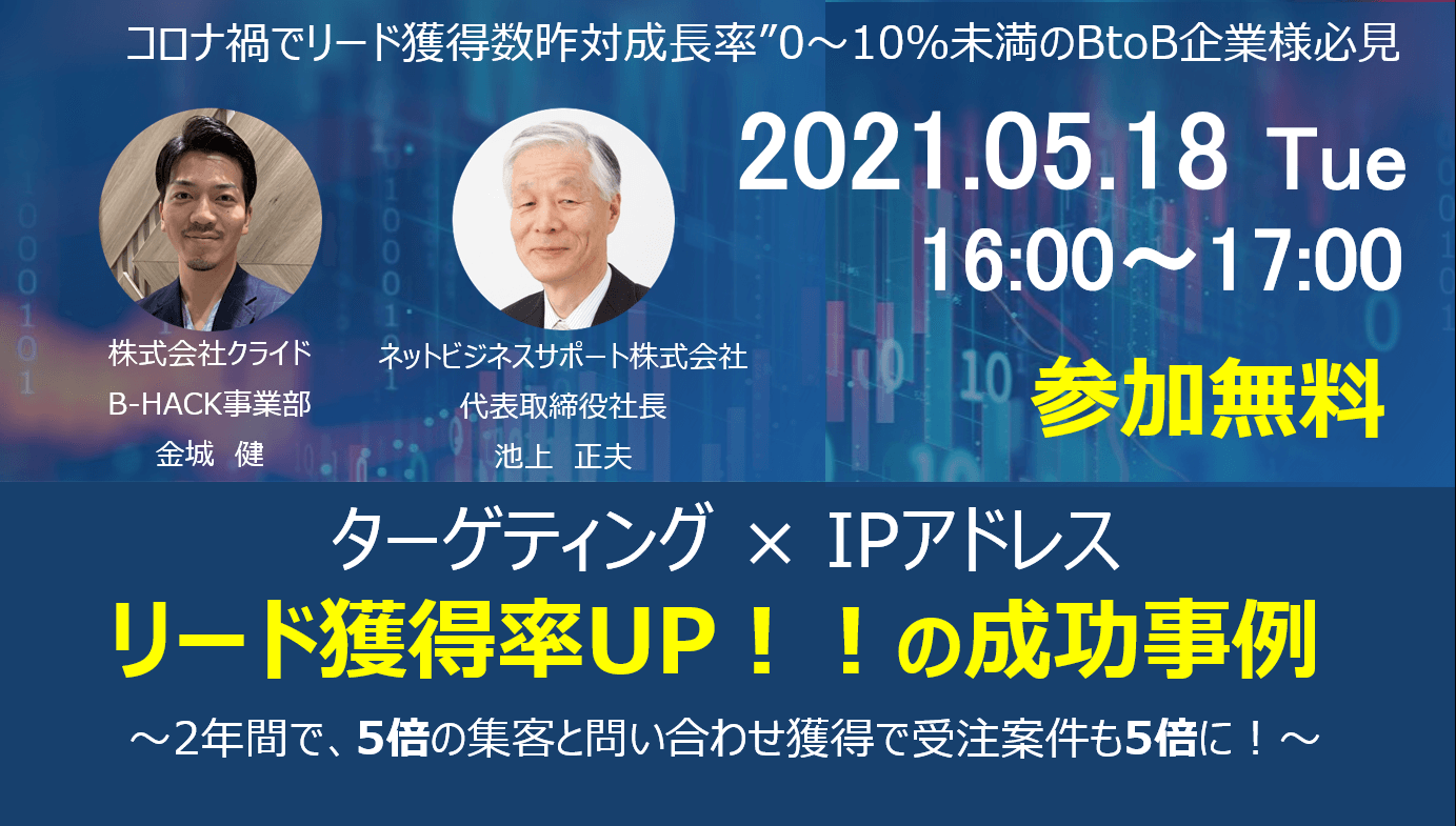 ターゲティング × IPアドレス = リード獲得率UP！！の成功事例～2年間で、5倍の集客と問い合わせ獲得で受注案件も5倍に！～