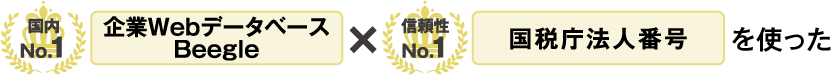 Beegle X 国税庁DB
