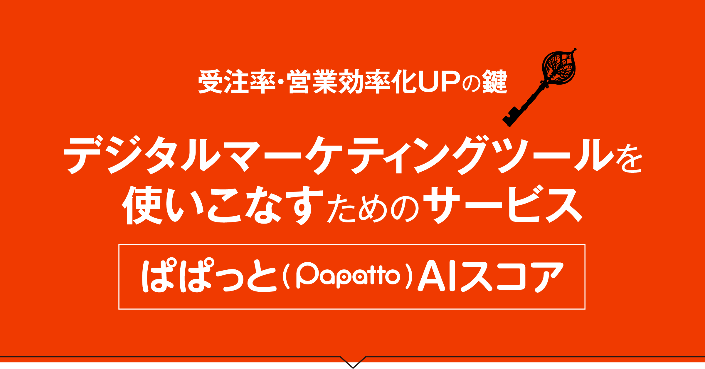 デジタルマーケティングツールを使いこなすためのサービス ぱぱっとaiスコア